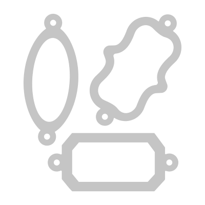FUSTELLA SIZZIX 663479 ETICHETTE ORNAMENTALI BIGZ