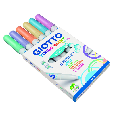 PENNARELLI GIOTTO TURBO GIANT PASTEL 6 COLORI