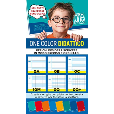 MAXIQUADERNO DIDATTICO GR.100 ONE COLOR SCRITTURA FACILITATA 