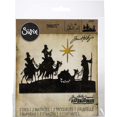 FUSTELLA SIZZIX 663127 UOMINI SAGGI BY TIM HOLTZ THINLITS