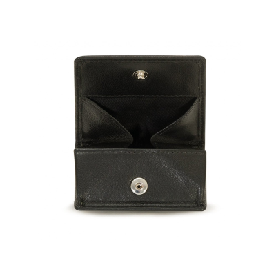 PORTA MONETE INVICTA COIN PURSE SQUARE NERO IN PELLE CM. 8 X 8 ART.306031924