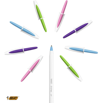 PENNA BIC CRISTAL UP BICOLOR MM.1,2 FUN CON TAPPO