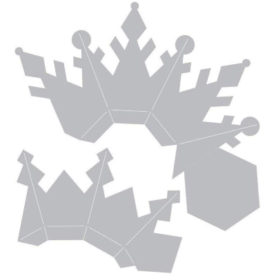 FUSTELLA SIZZIX 662286 FIOCCO DI NEVE PORTA CANDELE BIGZ