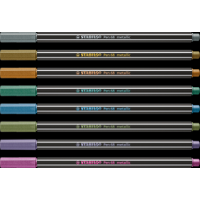 PENNA STABILO PEN METALLIC 68/805 COLORE ARGENTO