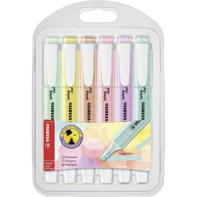 SET 06 EVIDENZIATORI STABILO SWING COOL 275/6-08