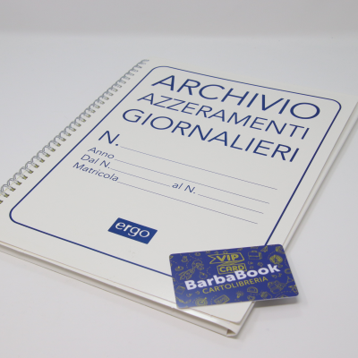 CARTELLA ARCHIVIO AZZERAMENTI GIORNALIERI MM. 57 ERGO ART.1820AZT00