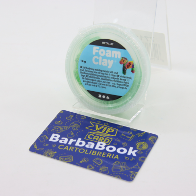 FOAM CLAY BARATTOLO GR.14 METALLIC COLORE VERDE