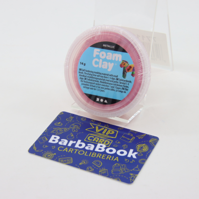 FOAM CLAY BARATTOLO GR.14 METALLIC COLORE ROSSO