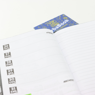 AGENDA 2020-21 ALL BLACK SMEMORANDA SETTIMANALE CM. 12,5 X 17 CON PENNA