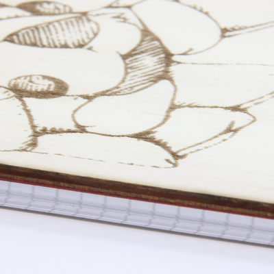 QUADERNO SPIRALATO CON COPERTINA LEGNO A4 RIG. 1R (1 RIGO) CANE