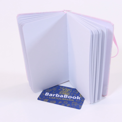 NOTES TACCUINO PAGINE BIANCHE CON ELASTICO TINTA UNITA HELLO KITTY AZZURRO