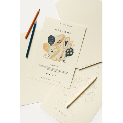 FOGLIO CARTA A4 CALLIGRAPHY CANVAS 02 AVORIO GR. 200 FAVINI