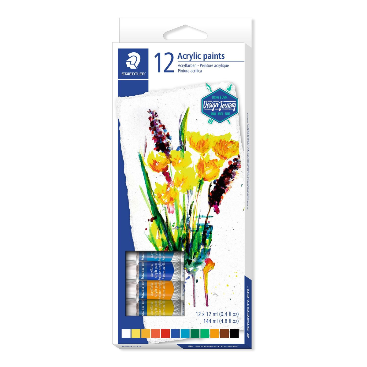 TEMPERA ACRILICA STAEDTLER 12 COLORI ML.12