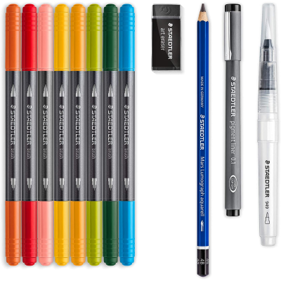 SET DISEGNO FLORAL WATERCOLOUR SET 61 3001-1 STAEDTLER 
