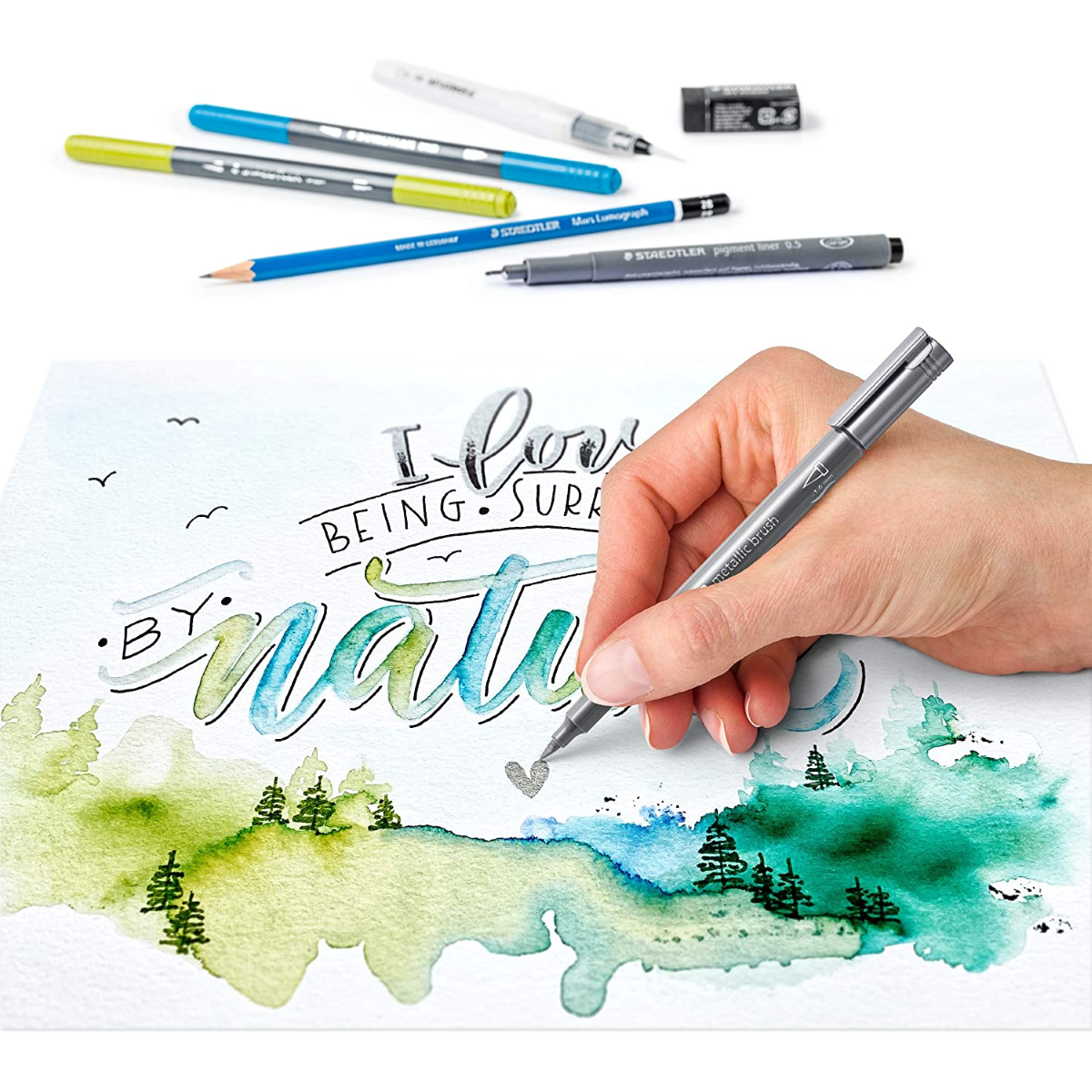 SET DISEGNO HAND LETTERING WATERCOLOUR SET 61 3001-2 STAEDTLER 