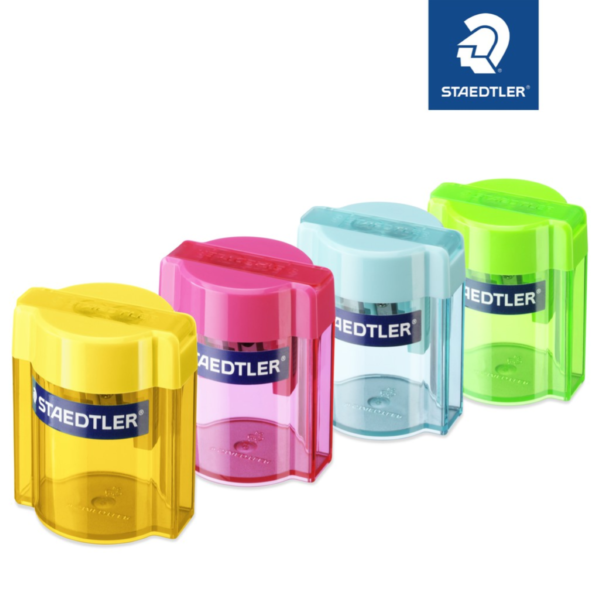 TEMPERAMATITE 2 FORI CON CONTENITORE STAEDTLER 513 006 PLASTICA