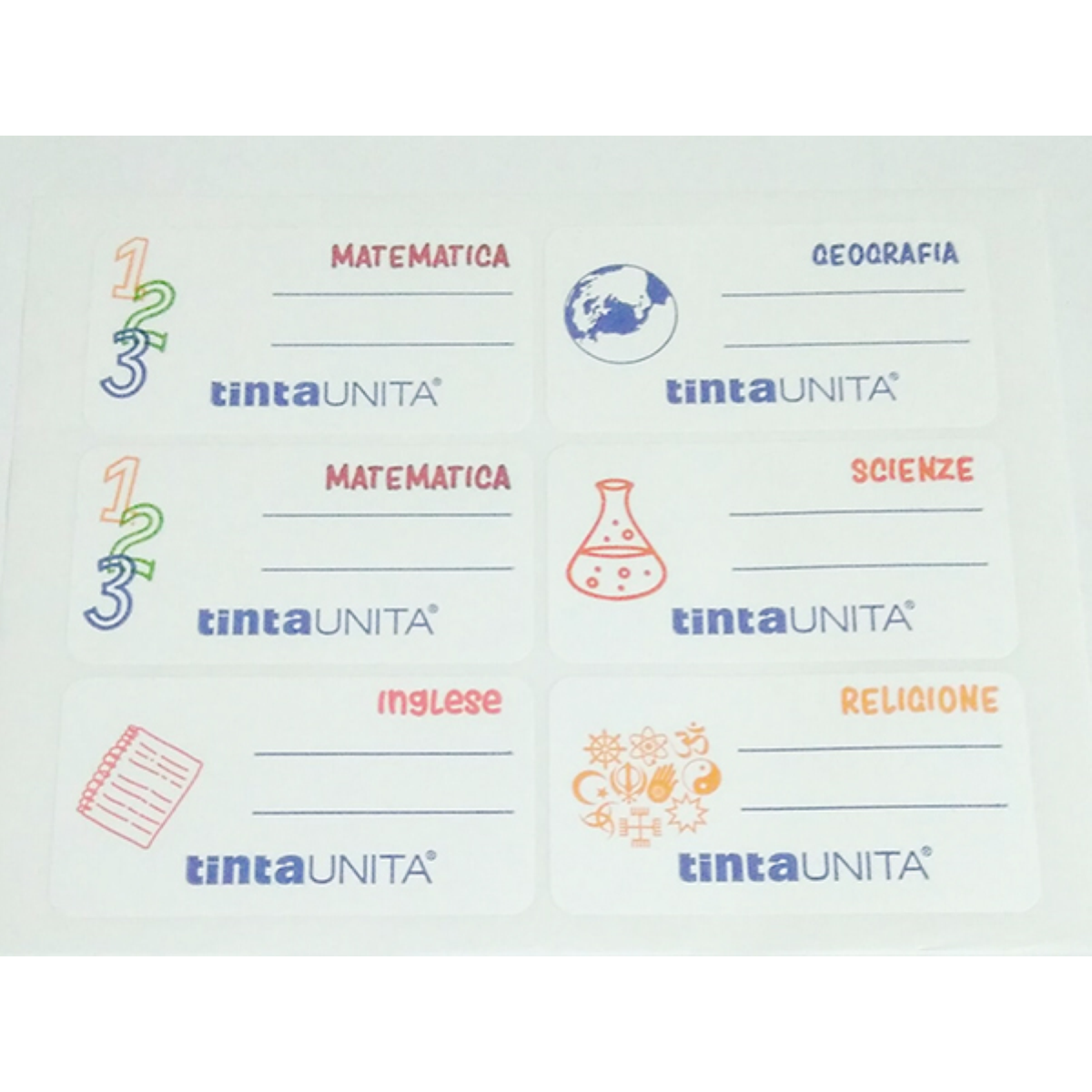 ETICHETTE ADESIVE CON MATERIA MM. 70 X 37 TINTA UNITA