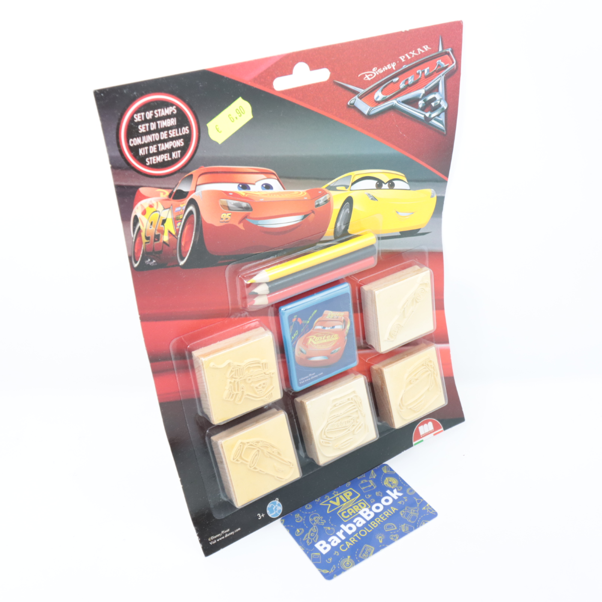 SET 5 TIMBRI + COLORI CARS