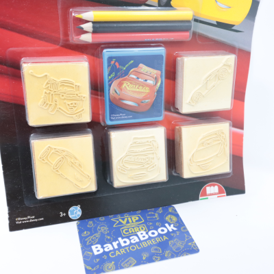 SET 5 TIMBRI + COLORI CARS