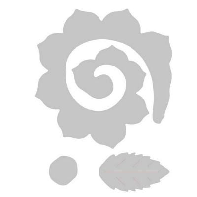 FUSTELLA SIZZIX PLUS 661984 ROSE BIGZ