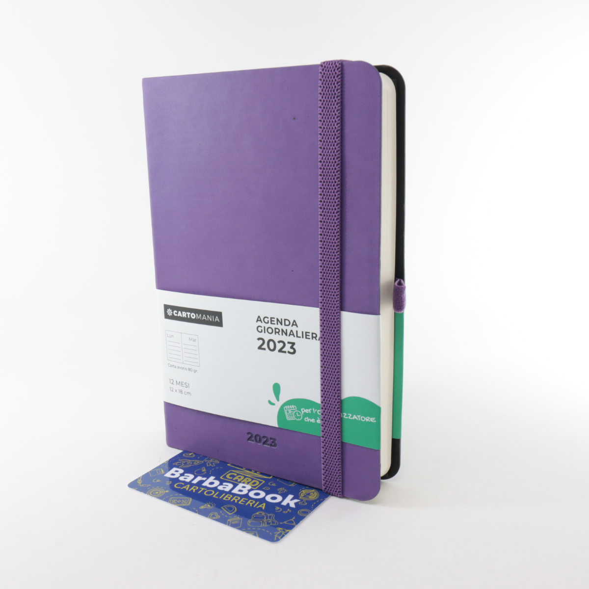AGENDA GIORNALIERA CARTOMANIA EASY PLAN 2023 CM. 12 X 18,5 VIOLA