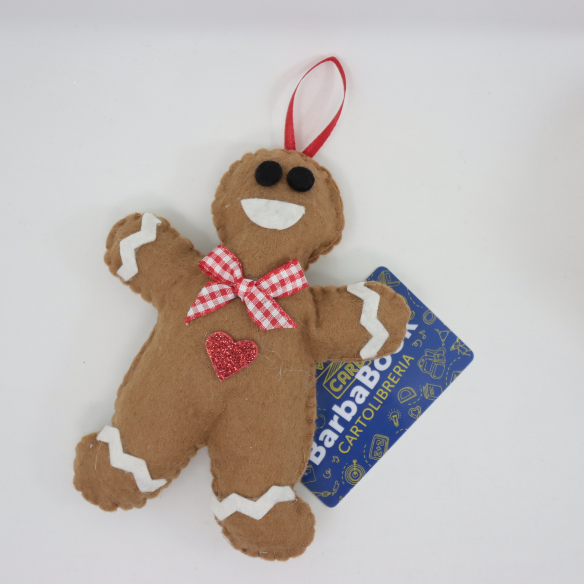 NATALE DECORAZIONE STOFFA OMINO PAN DI ZENZERO