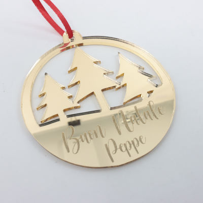 NATALE DECORAZIONE PALLA BUON NATALE PERSONALIZZABILE