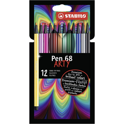 SET 12 PENNARELLI STABILO PEN POINT 68 ARTY ART. 6812-1-20