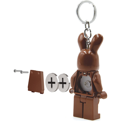 LEGO PORTACHIAVI LED CHOCOLATE BUNNY MARRONE KE180