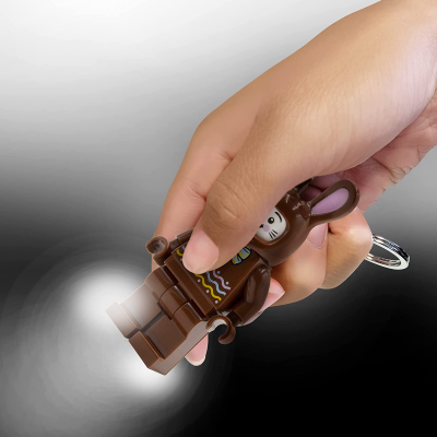 LEGO PORTACHIAVI LED CHOCOLATE BUNNY MARRONE KE180