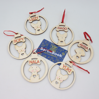 NATALE DECORAZIONE PALLA ANIMALI PERSONALIZZABILE