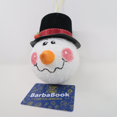 NATALE DECORAZIONE PALLA PUPAZZO DI NEVE D.10