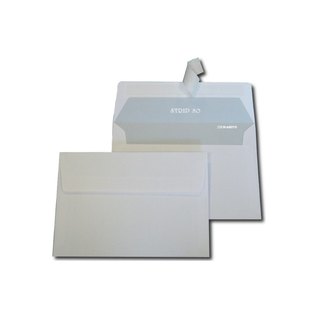 BUSTA LETTERA CM.12 X 18 BIANCA CON STRIP