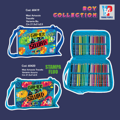 ASTUCCIO CORREDINO MAXI CON TRACOLLA YOUNG PEOPLE BOY NERO