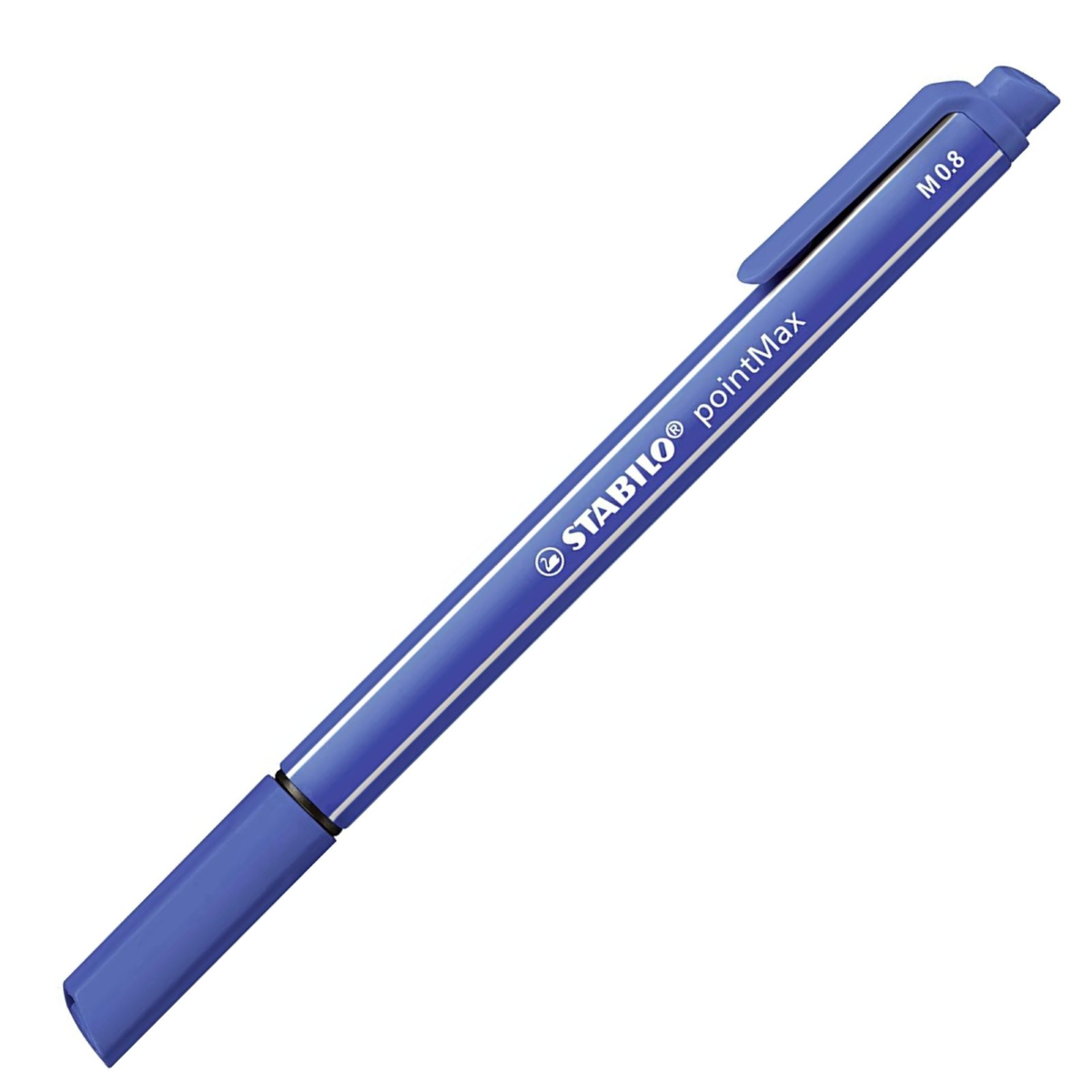 PENNA STABILO POINTMAX MM. 0,8 CON TAPPO 488/32 BLU
