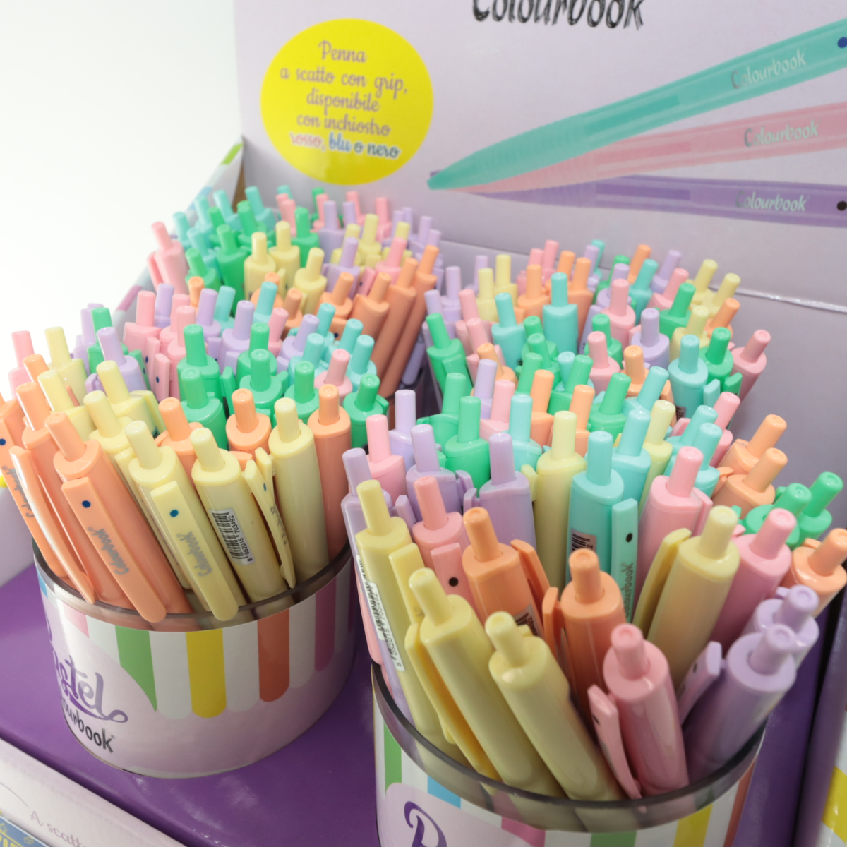 PENNA SFERA SCATTO PASTEL COLOURBOOK MM. 1,0 BLU