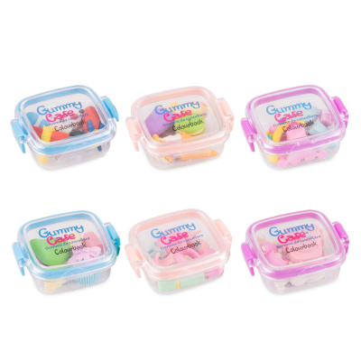 SET GOMME PER CANCELLARE GUMMY CASE COLOURBOOK AZZURRO SPACE