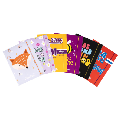 CARTELLINA CON ELASTICO 3 LEMBI CM. 25 X 34 COLOURBOOK NY