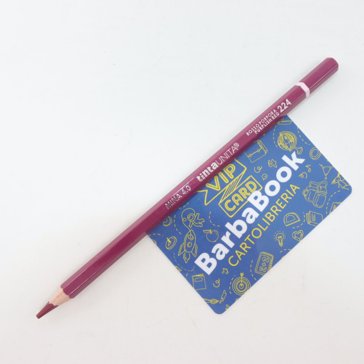 PASTELLO TINTA UNITA MINA MM.4,0 POOL OVER SFUSO 224 ROSSO PORPORA