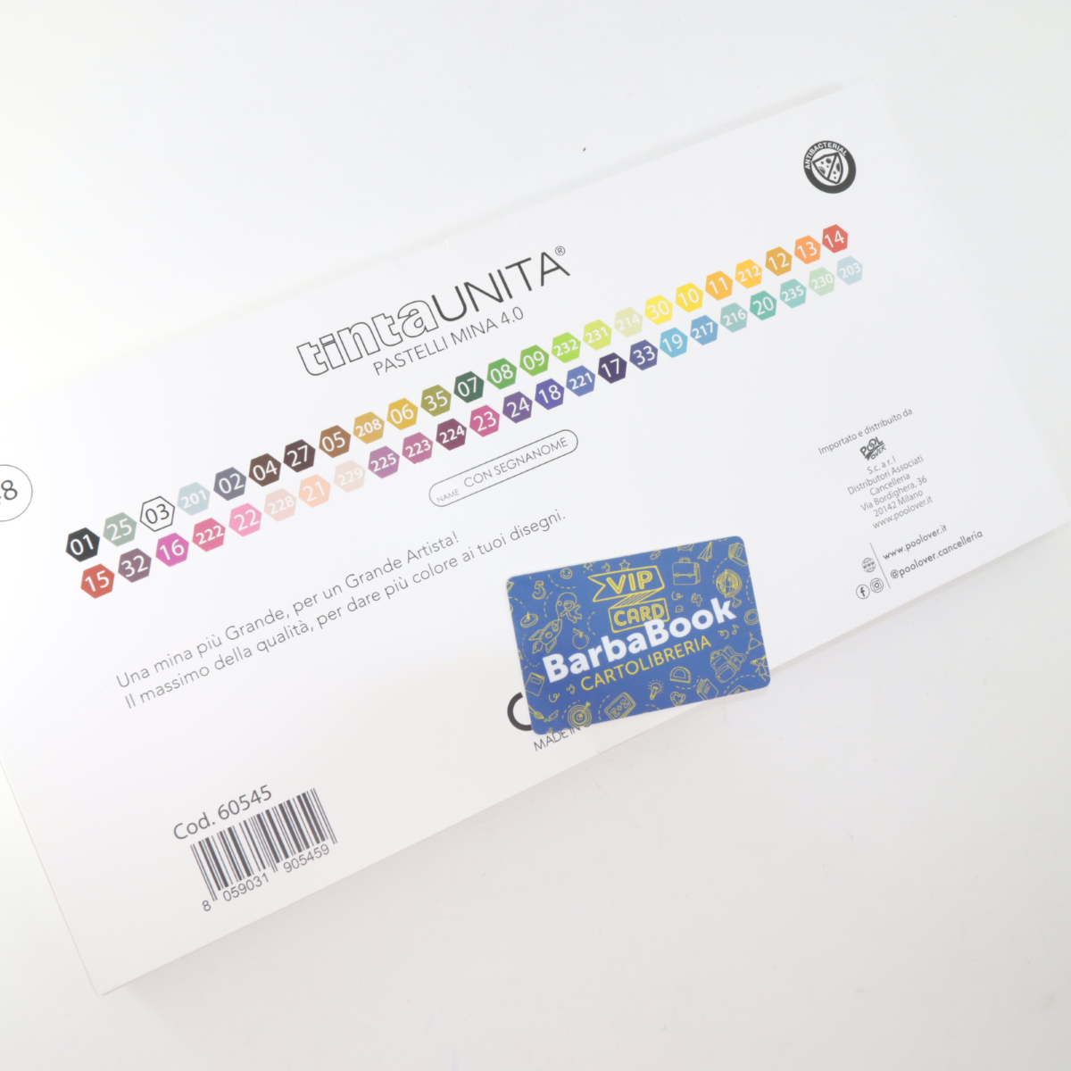 SET DISEGNO TINTAUNITA 48 PASTELLI MINA 4.0 ART. 60545