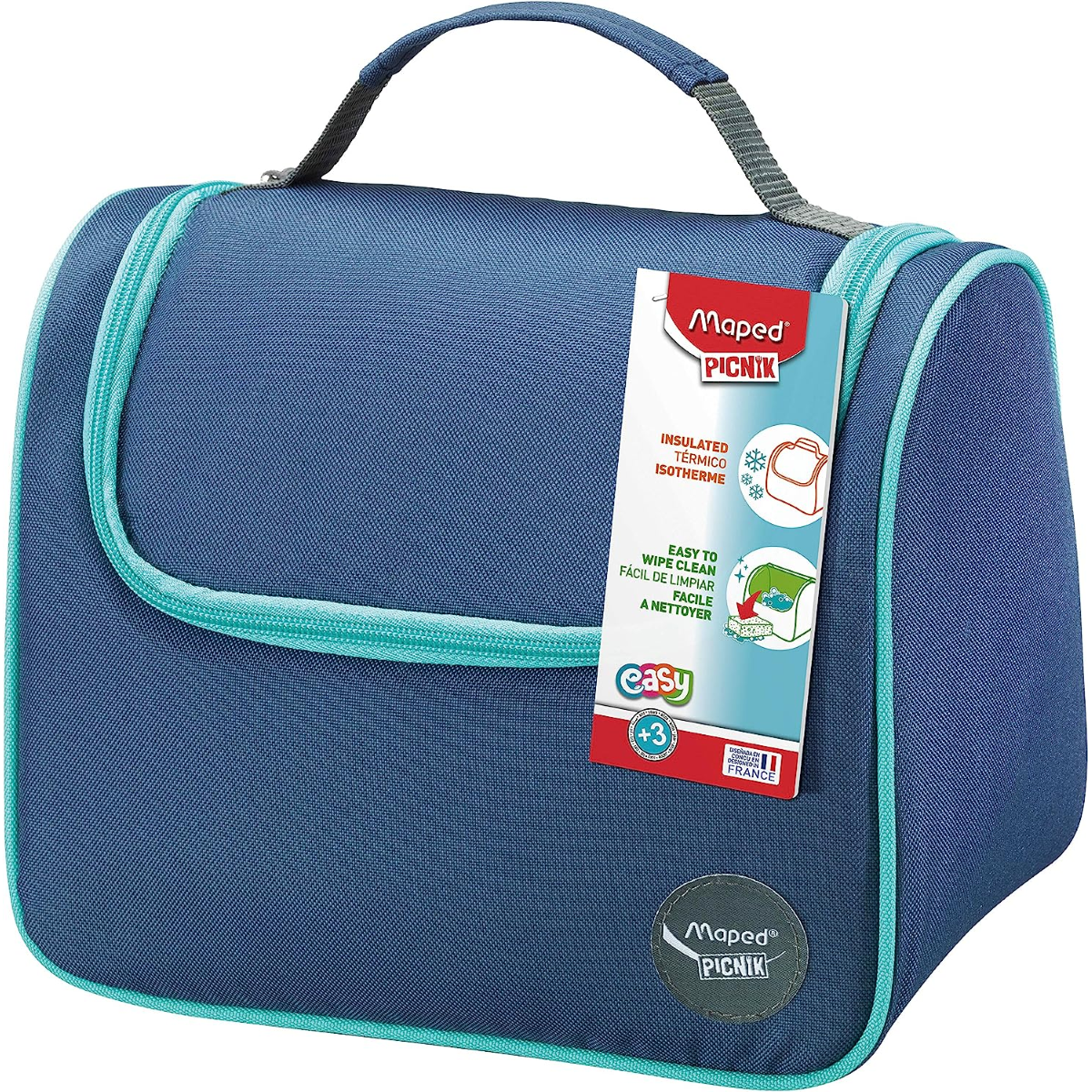 CESTINO PORTA MERENDA VIVANDE TERMICO MAPED BLU