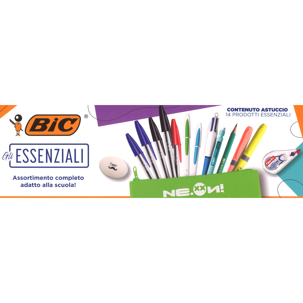 SET BUSTINA NEXXN MILANO + KIT BIC GLI ESSENZIALI AZZURRO