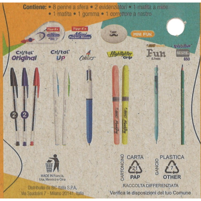 SET BUSTINA NEXXN MILANO + KIT BIC GLI ESSENZIALI AZZURRO