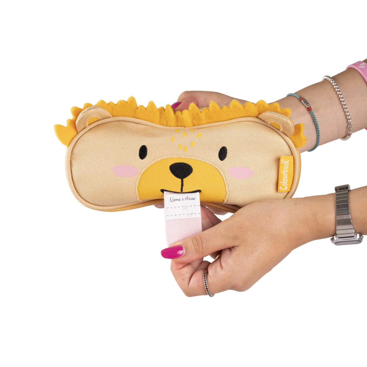 BUSTINA PORTAPENNE WILD & CUTE COLOURBOOK LEONE BEIGE