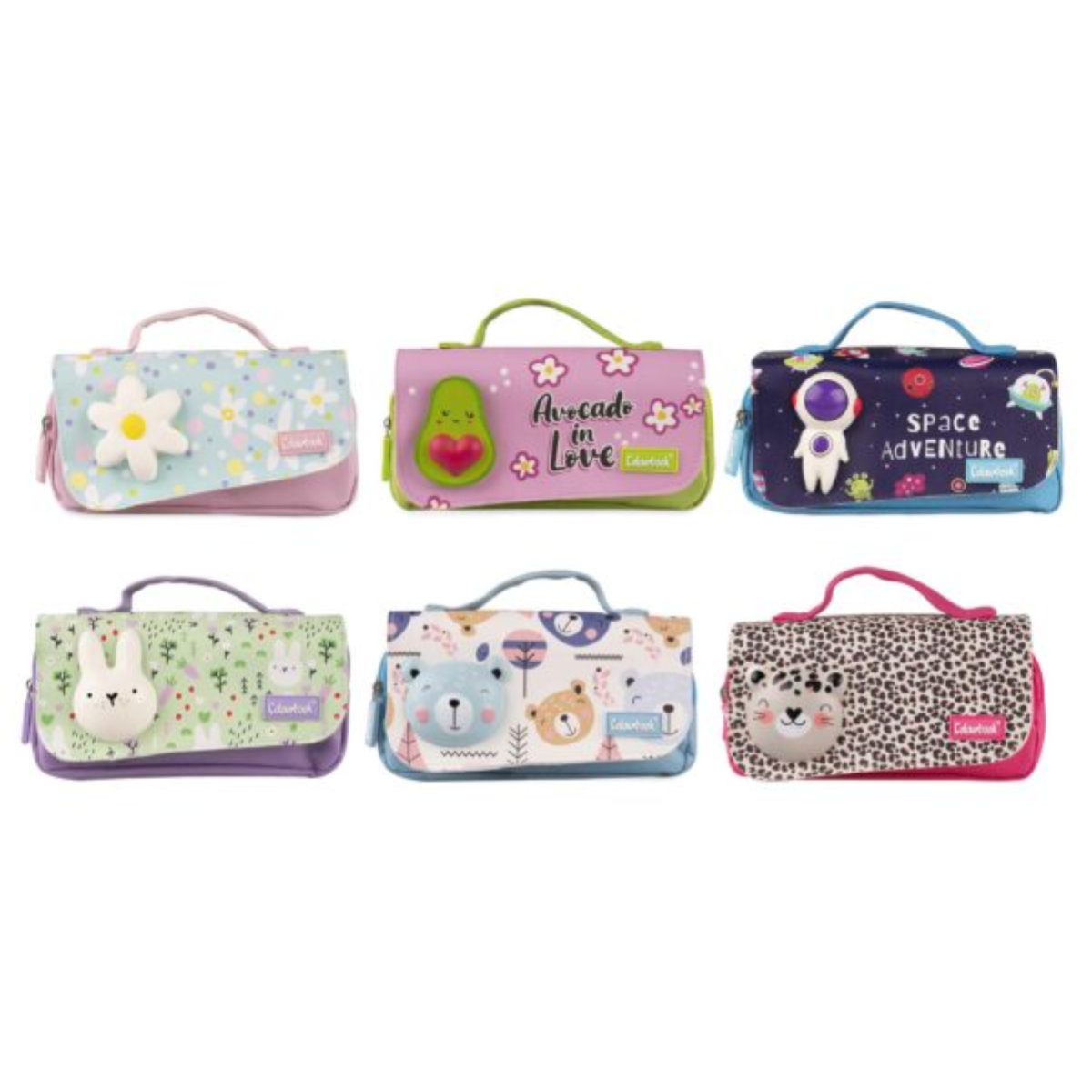 BUSTINA PORTAPENNE SQUISHY BAG COLOURBOOK SPACE ADVENTURE