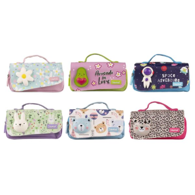 BUSTINA PORTAPENNE SQUISHY BAG COLOURBOOK SPACE ADVENTURE