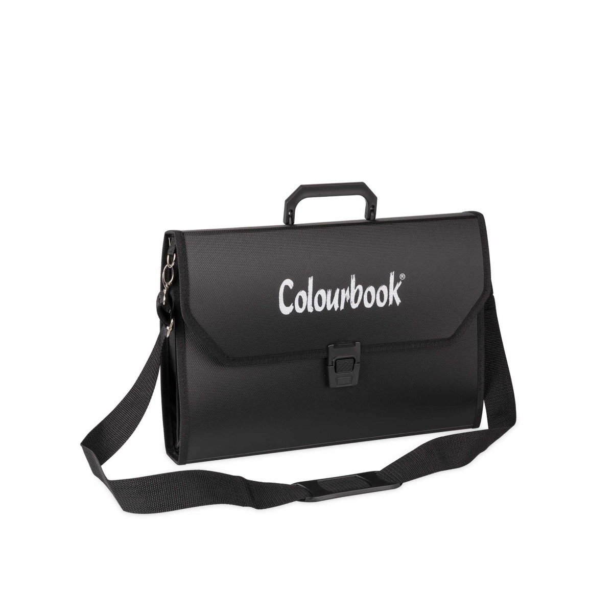 POLIONDA VALIGETTA NERA CM. 28 X 39 X 10 CON SOFFIETTO E TRACOLLA COLOURBOOK COL23257
