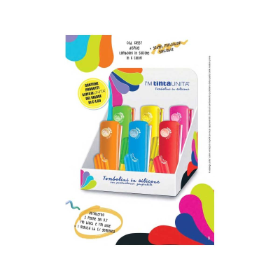 ASTUCCIO BUSTINA IN SILICONE TINTA UNITA CON ACCESSORI