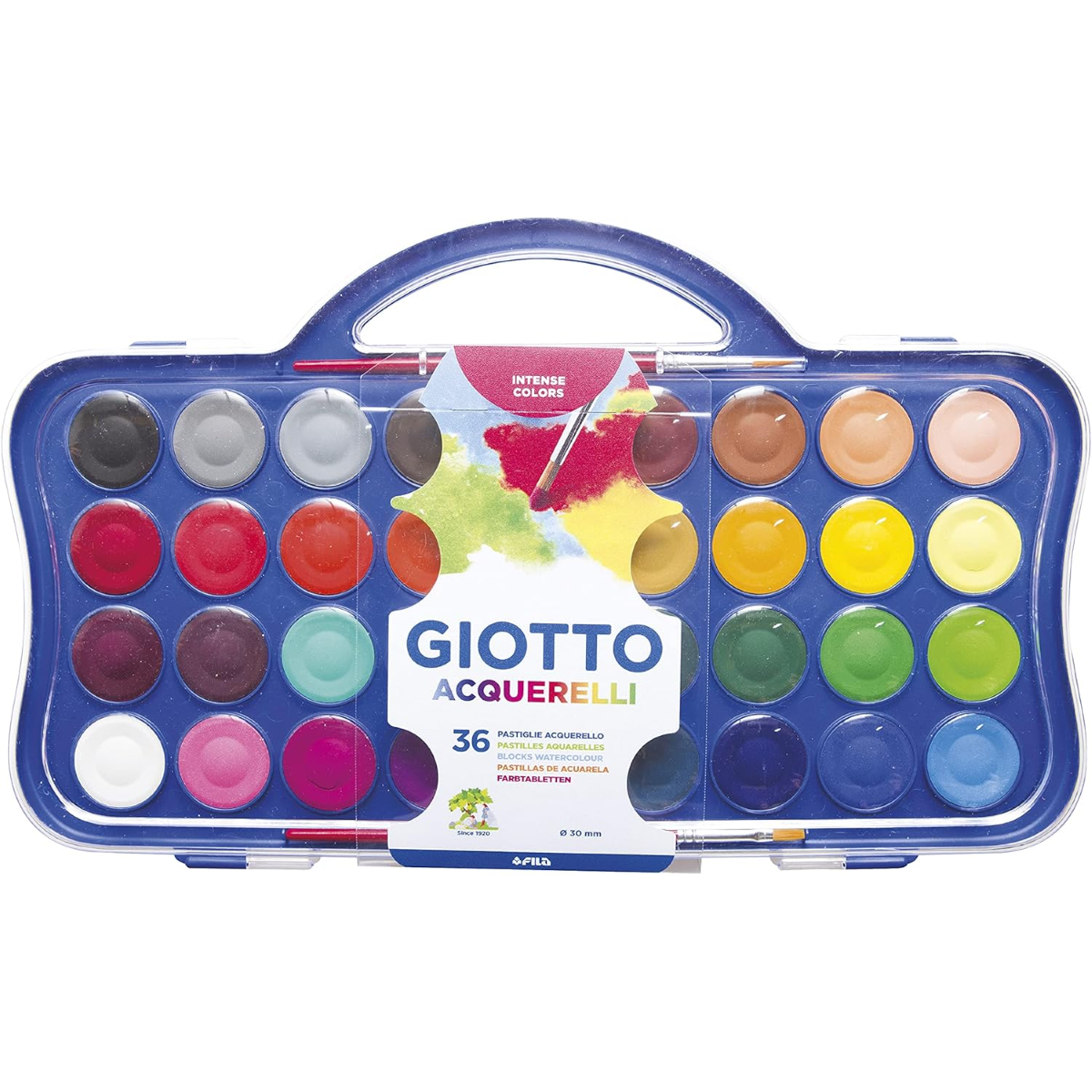 ACQUERELLI GIOTTO 36 COLORI CON PENNELLO F353600