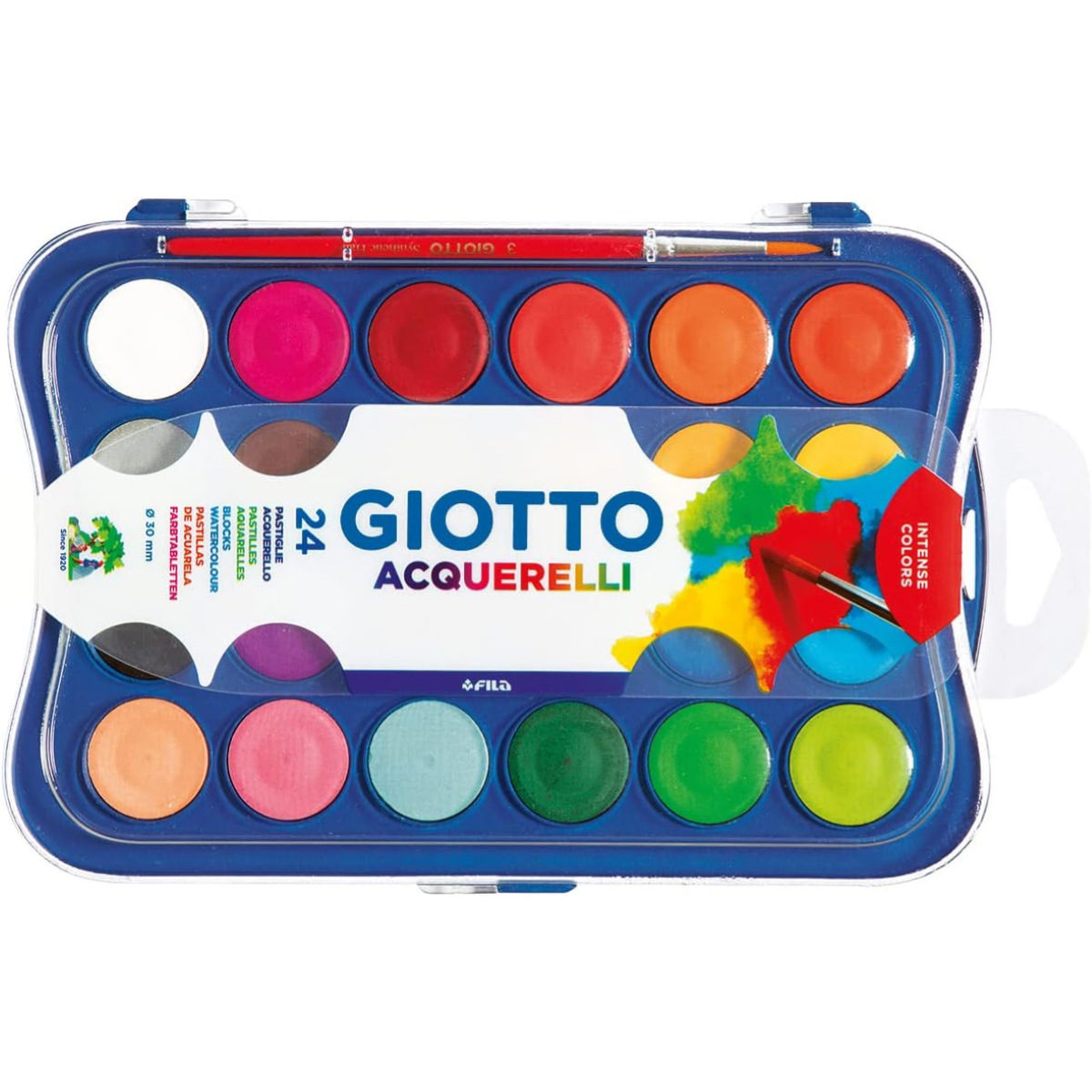 ACQUERELLI GIOTTO 24 COLORI CON PENNELLO F352400